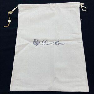 Loro Piana Dust Bag Cream Drawstring Wallet Shoe Storage Cover 16x12